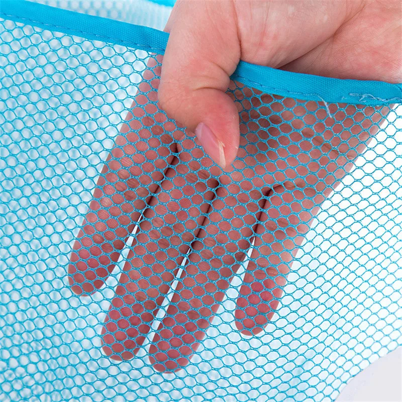 

Multi-function Space Saving Hanging Mesh Bags Clothes Organizer For Bedroom Cosmetic Bag Bathing Storage