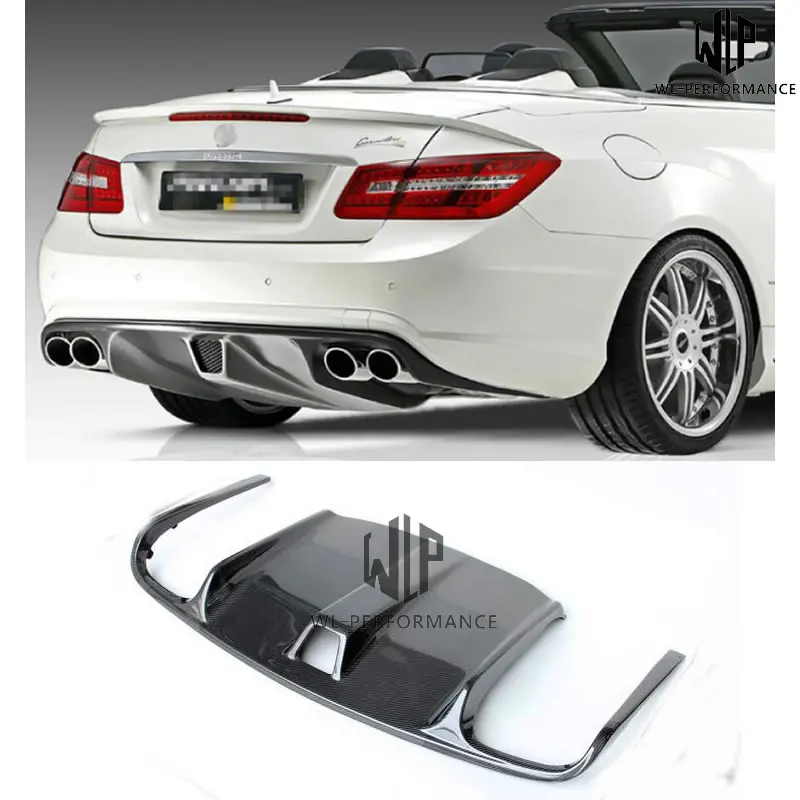 W207 высококачественный задний диффузор для губ из углеродного волокна