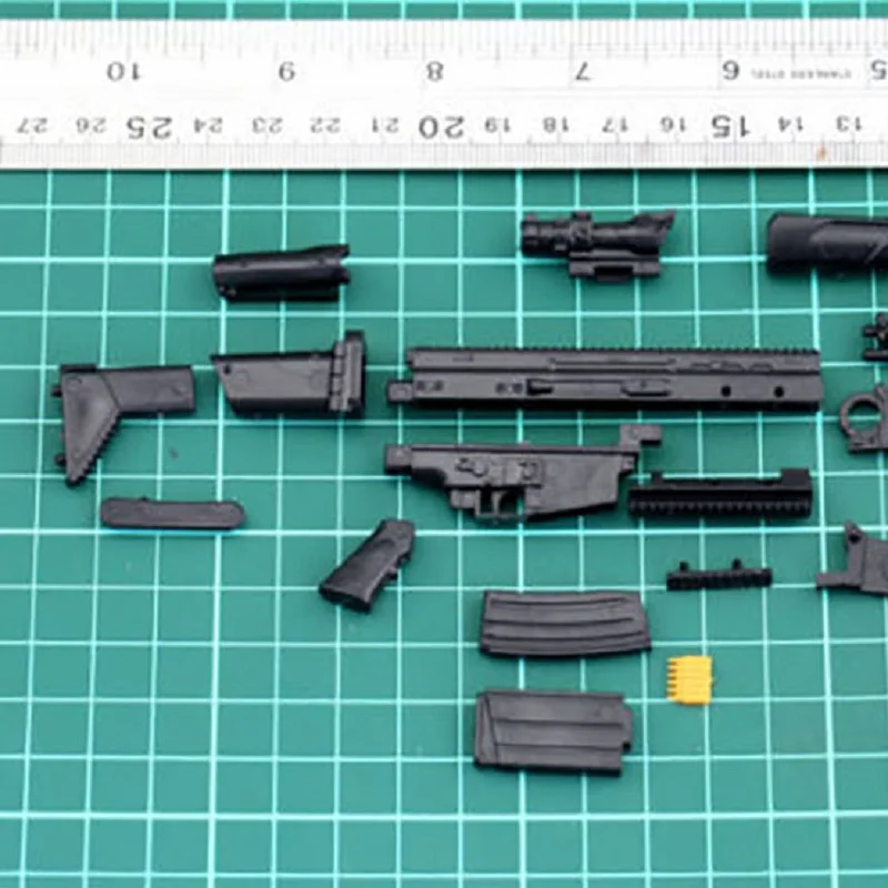 1/6 весы FN шрам SOF боевой модель винтовки в сборе Пазлы Строительные кирпичи
