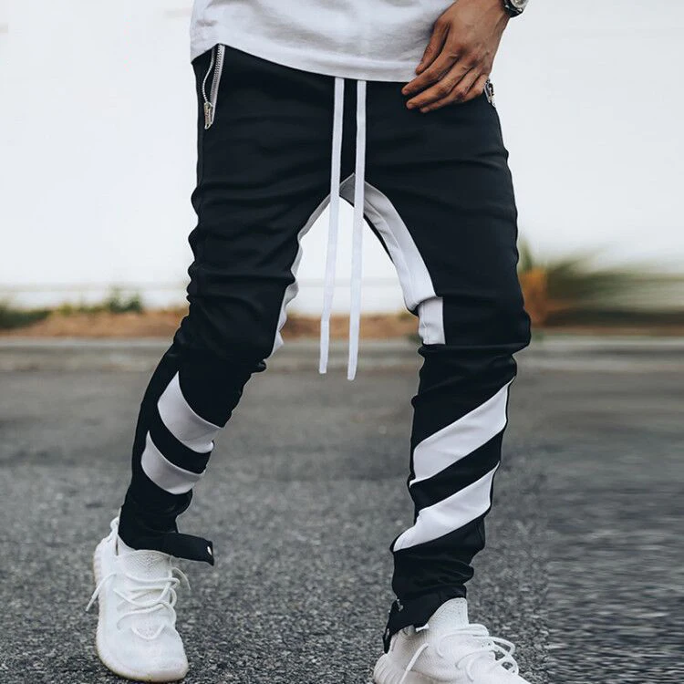 

Sweatpants Men Side Striped LIBIELIY Harajuku Streetwear Fashion Military Pants Men Hip Hop Sportwear Nice New Male Trousers