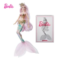 barbie greek mythical muse mermaid enchantress doll with coral headdress and pink hair collectible barbie doll toy fxd51