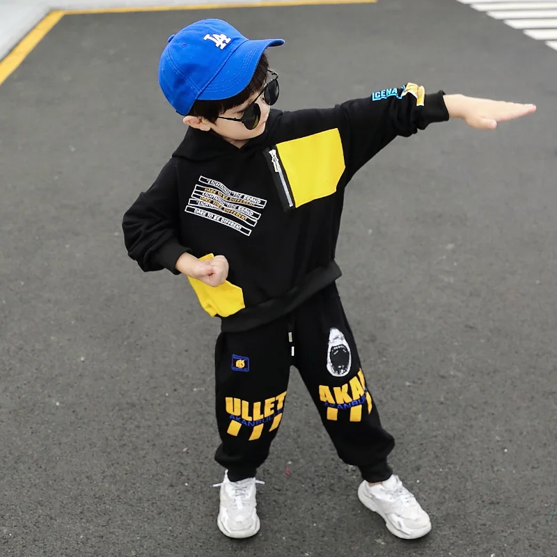 

Cheerful Spring Autumn Children's Clothes Baby Boys Sweatshirts + Pants 2pcs/Set Kids School Beach Costume Teenage Girl Clothing