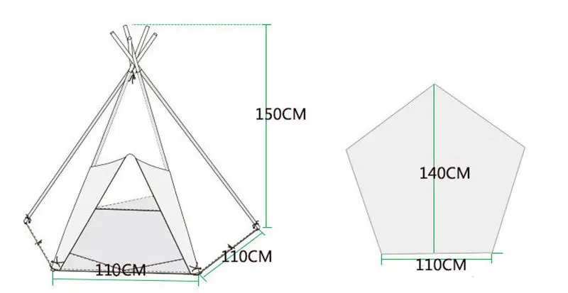 [TOP] Детская Игровая палатка из мягкого хлопка белый Игровой Домик принцессы