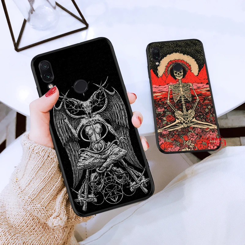 Сатанинских страшно скул силиконовый чехол для Redmi 4A 4X5 плюс 5A 6 Pro 6A 7 7A K20 S2 Go |
