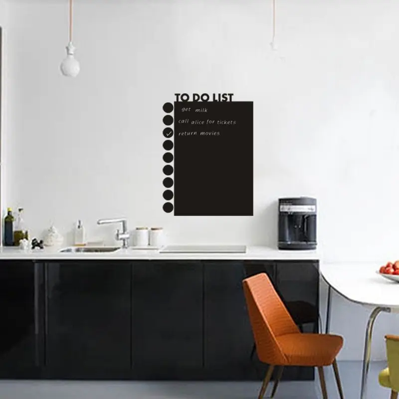 

2021 Hot Sale Black Board Sticker To Do List Office Classroom Environment Waterproof Removable Wall Sticker Home Decoration 1PC