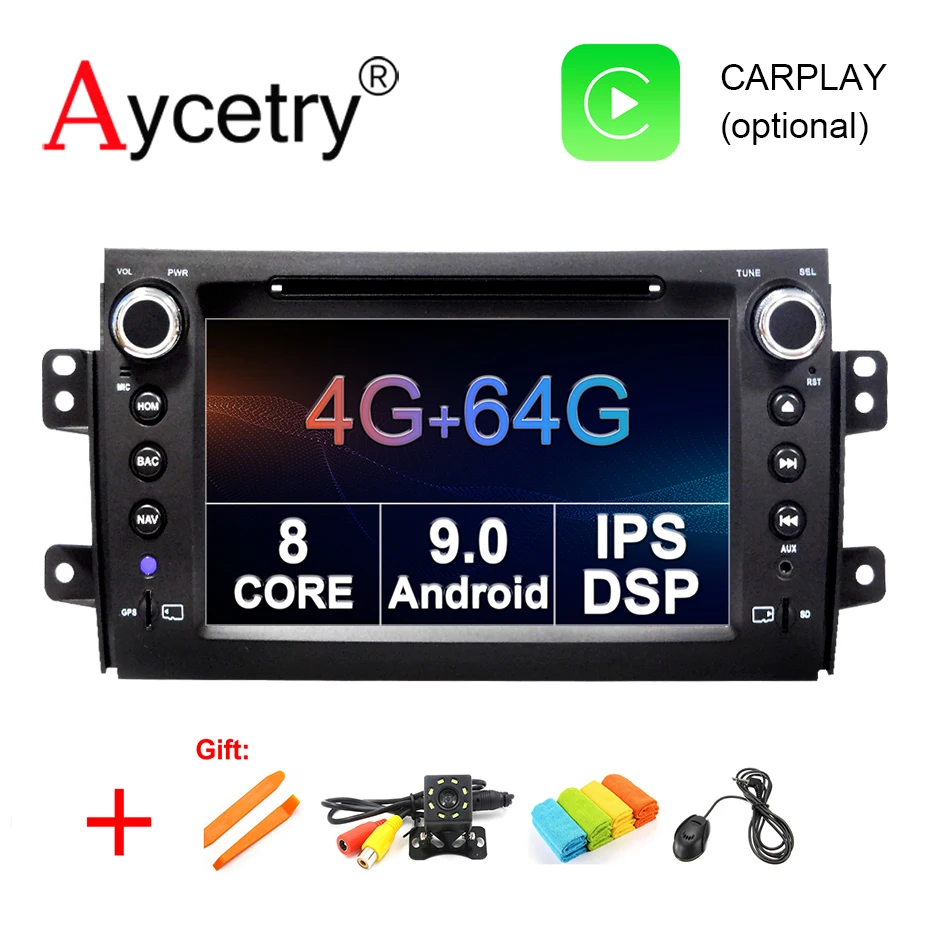 4G+ 64G Android 9,0 2 din Автомобильный мультимедийный dvd-плеер gps для Suzuki SX4 2006 2007 2008 2009 2010 2011 2012 2013 автомобиль радио obd2 dvr
