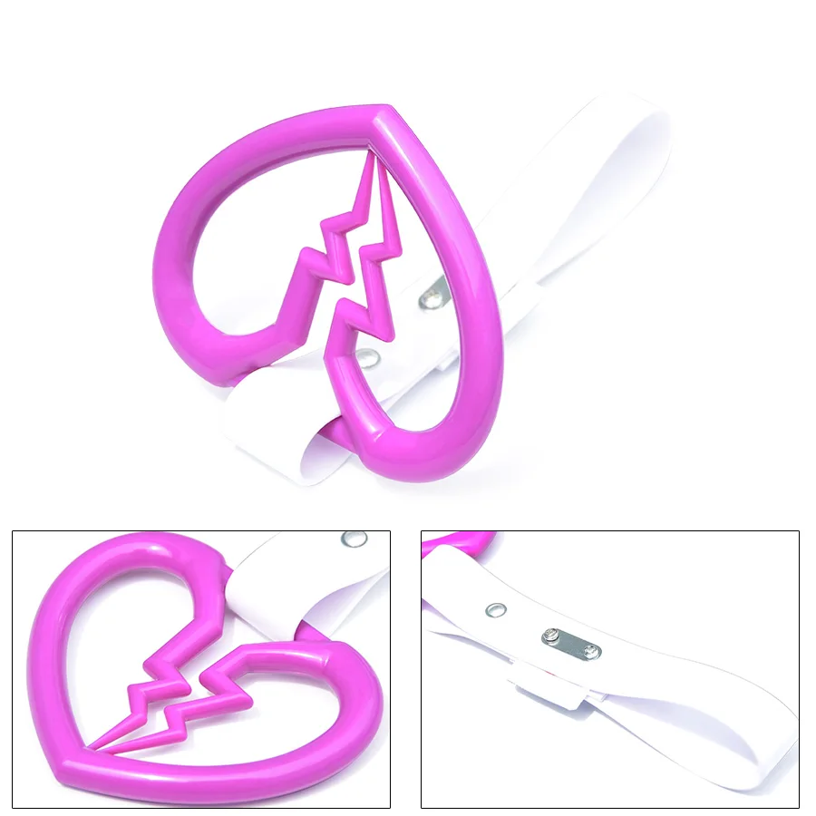 JDM ручка для поезда автобуса ручной ремешок кольцо дрифта в форме сердца