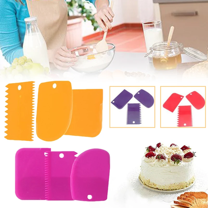 Скребок для теста помадка торт случайный цвет лопатки торта Формы