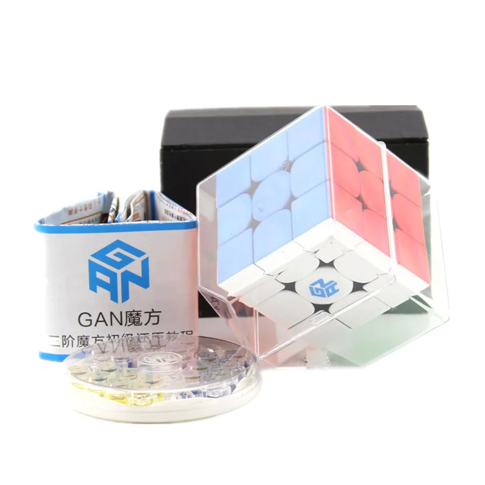 GAN 354 M V2 Cube 3x3 профессиональная скорость м без наклейки скорости куб 3x3x3 Магнитный