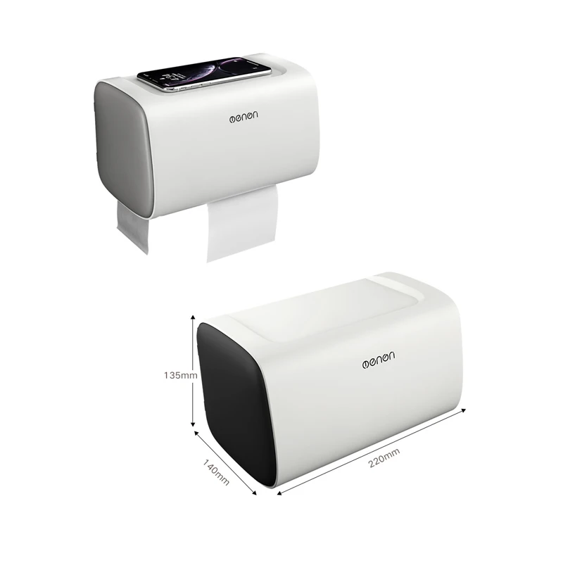 Многофункциональный держатель рулона унитаза для ванной комнаты диспенсер