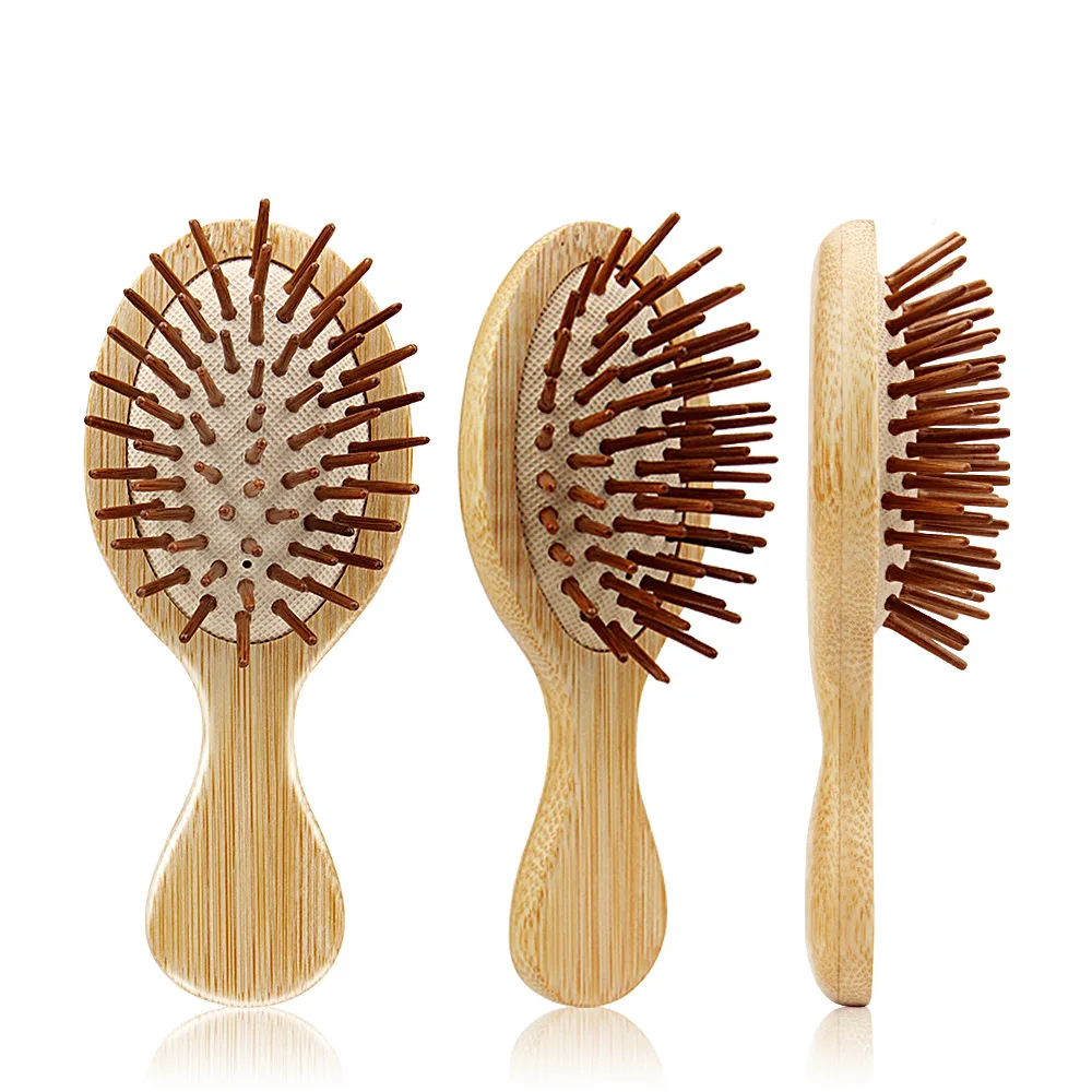 

Wood Comb Professional Healthy Paddle Cushion Hair Loss Massage Brush Hairbrush Comb Scalp Hair Care Healthy Bamboo Comb