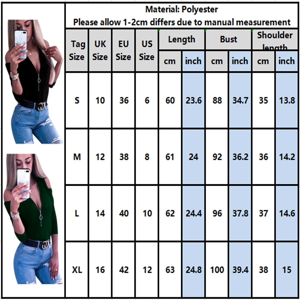 Распродажа женская сексуальная однотонная приталенная блуза на молнии с рукавом