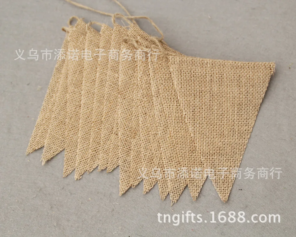 Льняные вымпели висящий флаг Рождество свадьба день рождения вечеринка баннер