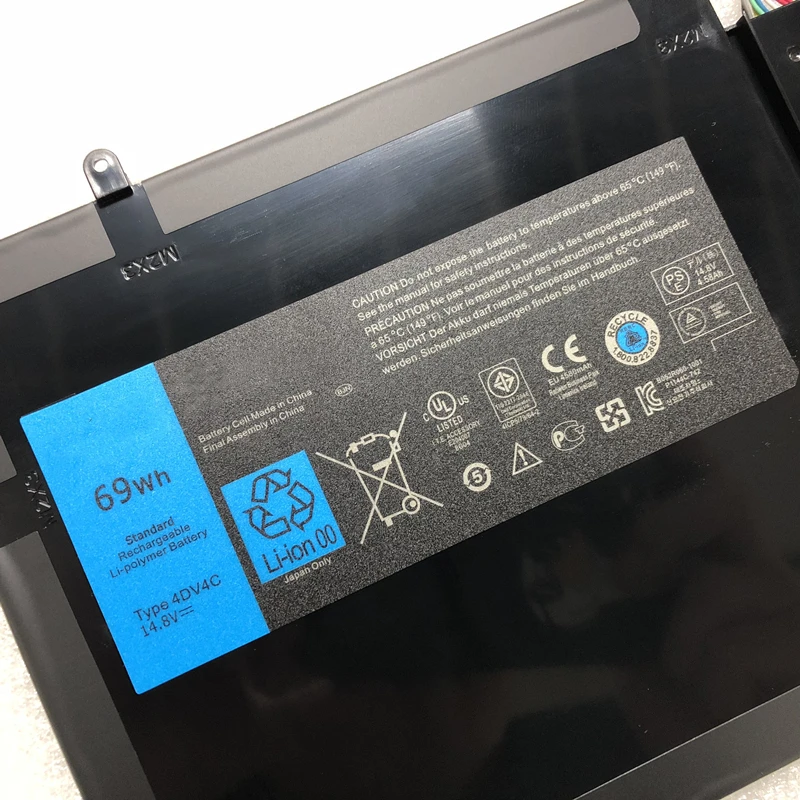 Новый аккумулятор CSMHY 14 8 в 69WH 4DV4C D10H3 Аккумулятор для ноутбука DELL XPS18 XPS 18 1810 1820