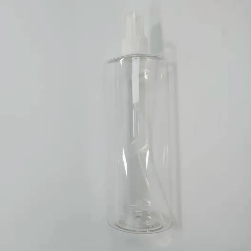 clear with white lid 1 шт. мини пластиковая прозрачная маленькая пустая бутылка-спрей для макияжа и ухода за кожей многоразового использования случайного цвета для путешествий 30 мл 150 мл - Цвет: clear with white lid