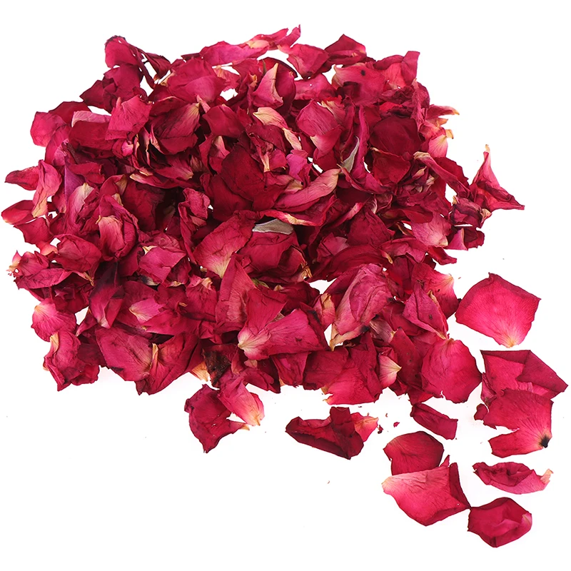 

Romantic 30/50/100g Natural Dried Rose Petals Bath Dry Flower Petal Spa Whitening Shower Aromatherapy Bathing Supply