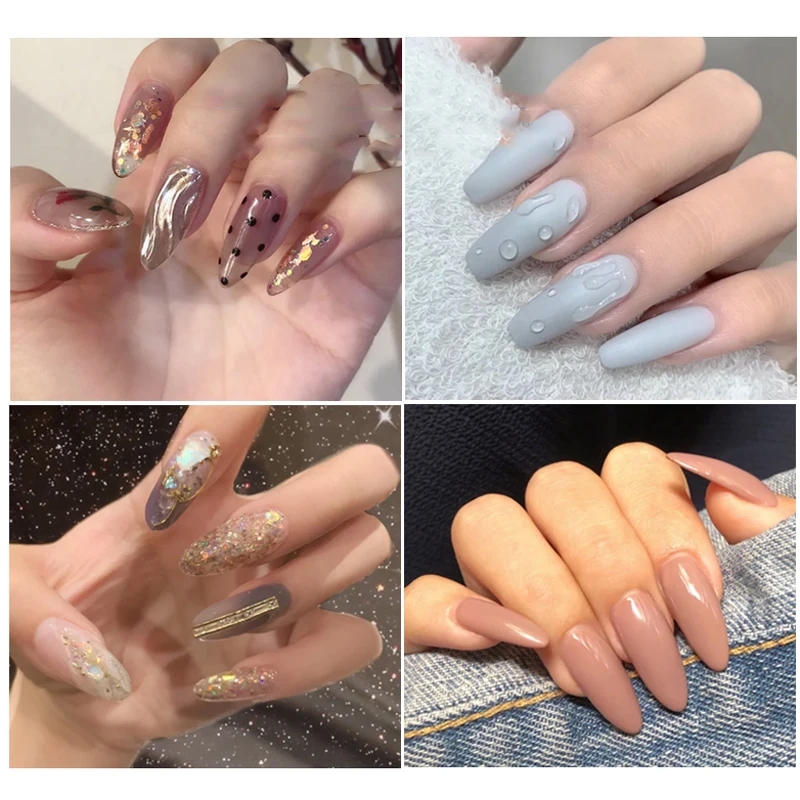 

Wholesale 6-30 Box Nail Gel Cover Nail Forms Acrylic False Fake Nails Quick Building Mold Tips Dual Forms Nail Finger Extension