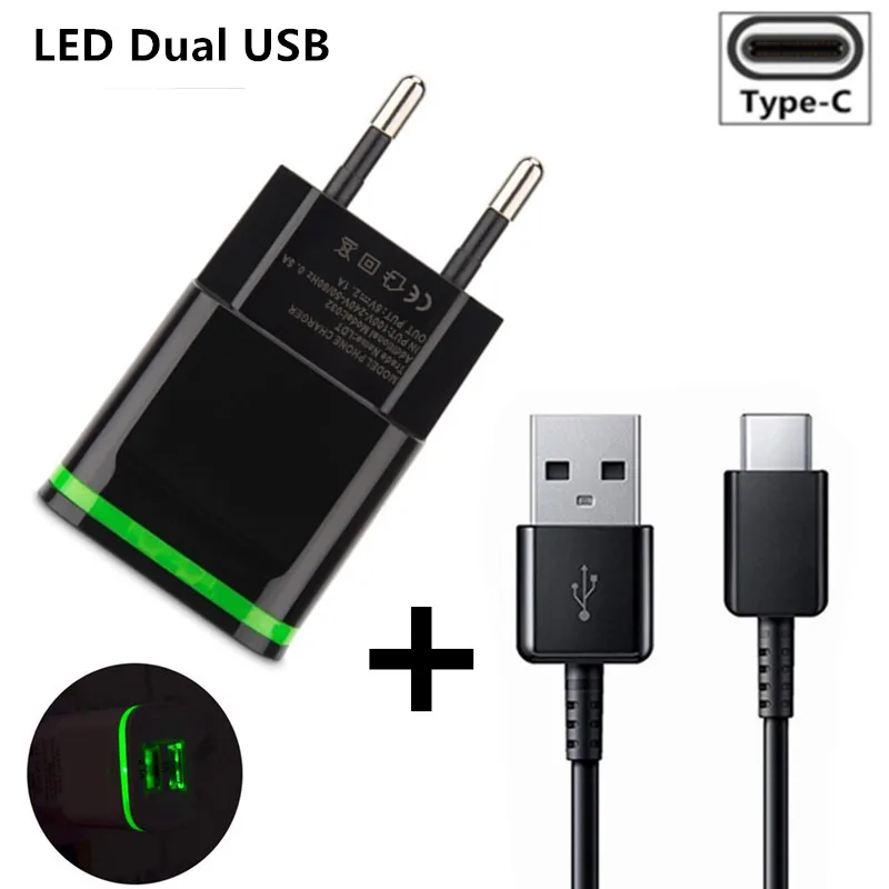 Зарядный кабель USB Type C 1 м 2 А для зарядки Usbc Huawei P30 Pro Mate 30 20 X Lite Honor 10 мобильный