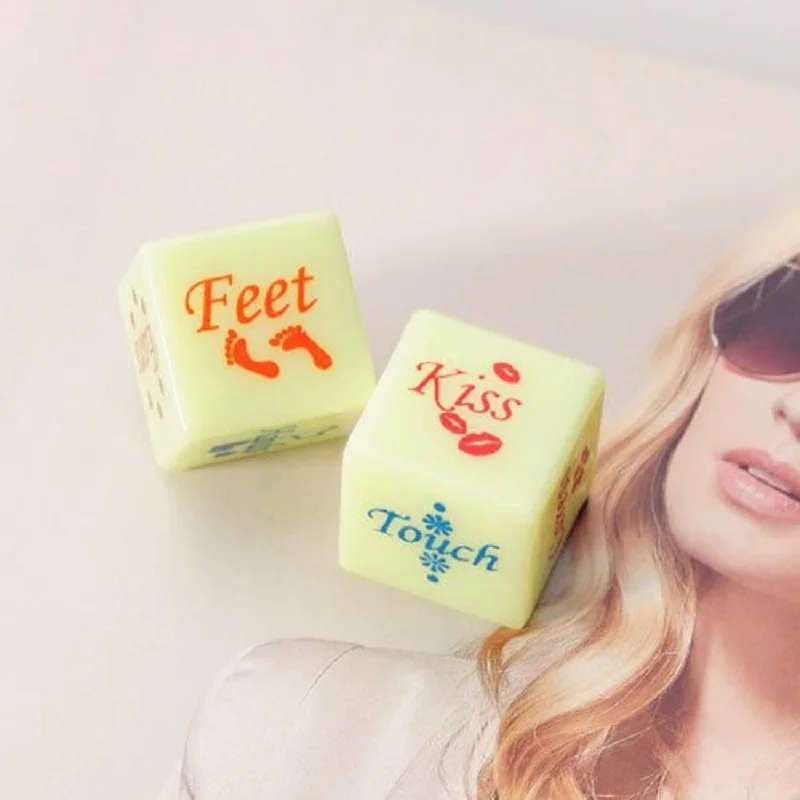 Игра в кости для взрослых сексуального осанки D12 по бокам секс и D6 эротический