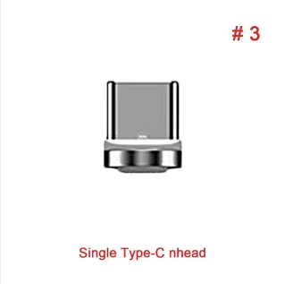 Only Type C Plug Магнитный кабель Micro USB кабель 3A Быстрая зарядка Магнитная линия Android зарядка линии синхронизации данных для huawei Xiaomi LG - Цвет: Only Type C Plug
