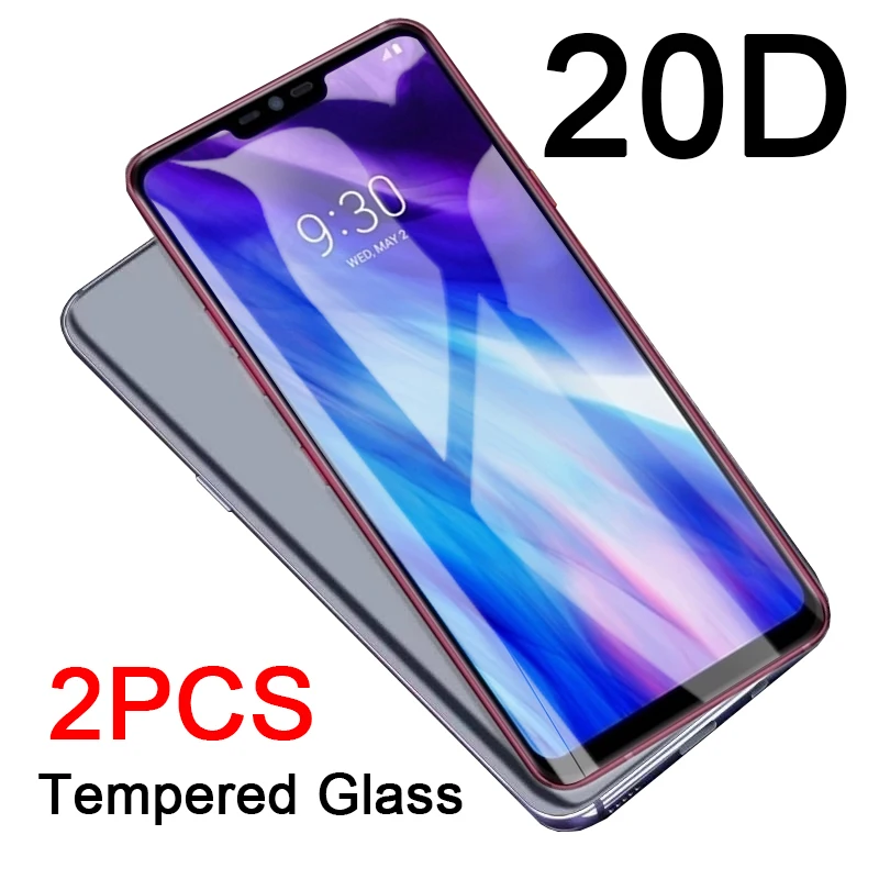 2шт 20D полное закаленное стекло для LG G8 V20 V30 V40 V50 ThinQ 5G q6 q60 K40 K50 K10 2017 V 30 40 50 Защитная