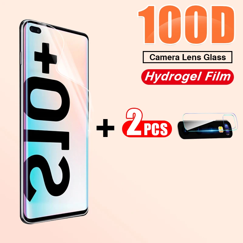 100D Гидрогелевая мягкая пленка для Samsung Galaxy S10 S8 S9 PLus S10E Note 10 Pro Защитная переднего