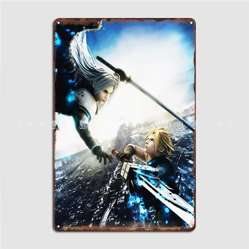 

Облако Sephiroth металлический знак дизайн стены паб клуб бар жестяные пластинки знак плакаты