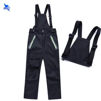 kids winter snow skiing pants outdoor warm snowboarding trousers boy girl waterproof hiking clothes with detachable fleece liner