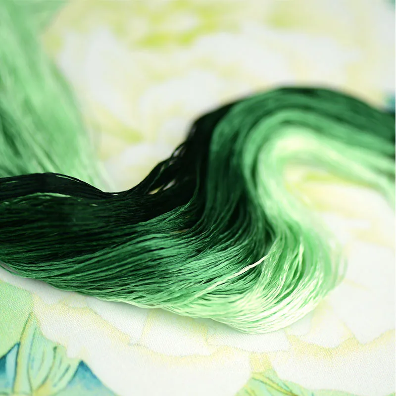 1 шт./400 м шелковая вышивка/100% нить/ручная вышивка крестом/изумрудно-зеленая