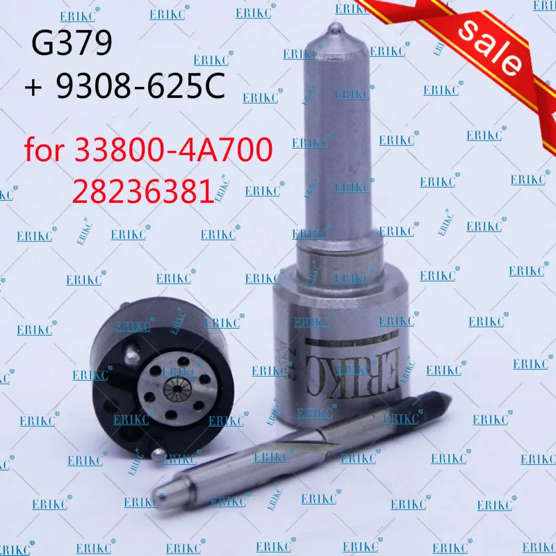 ERIKC 33800-4A700 топлива комплекты для ремонта инжектора 7135-576 сопла G379 и клапан 9308-625C для hyundai 28236381 Euro 5 Делфи высокого качества