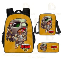kids student new rico and star child bags shooting game 3d schoolbag boys girls pencil sally leon backpack teen bag