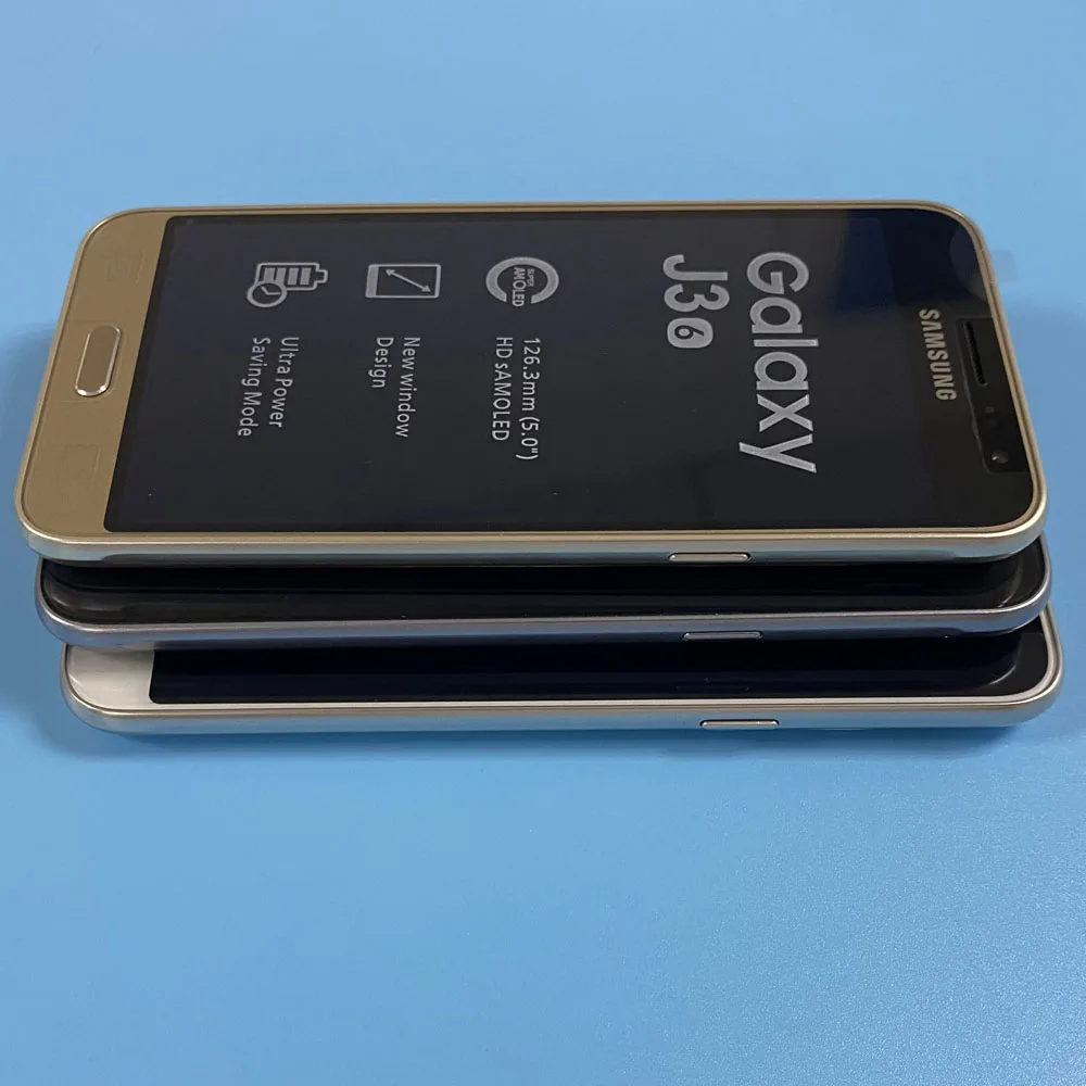 Оригинальный разблокированный Samsung Galaxy J3 2016 J320F четырехъядерный 5 0 &quot1 Гб RAM 8 ROM 8MP