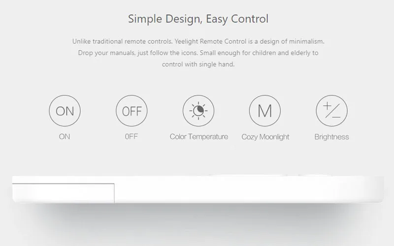 Йи светильник Youpin mijia с дистанционным управлением по Bluetooth Управление передатчик