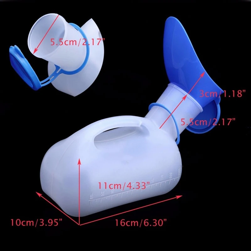 

1L Portable Plastic Mobile Urinal Toilet Aid Bottle Outdoor Camping Car Urine Bottle For Women Men Journey Travel Kit