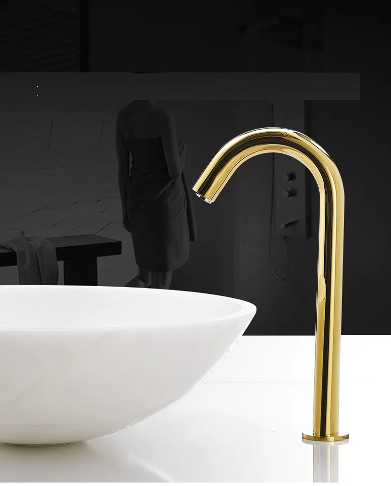 MTTUZK на бортике Золотой датчик кран интегрированный Тип Автоматический