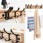 1 шт. креативная Бамбуковая вешалка для одежды вешалка для полотенец для ванной Домашняя одежда Органайзер