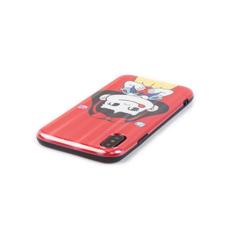 Роскошный Блестящий глянцевый мягкий силикон imd чехол для iPhone X XR 10 XS Max 7 Plus 8 6 6S