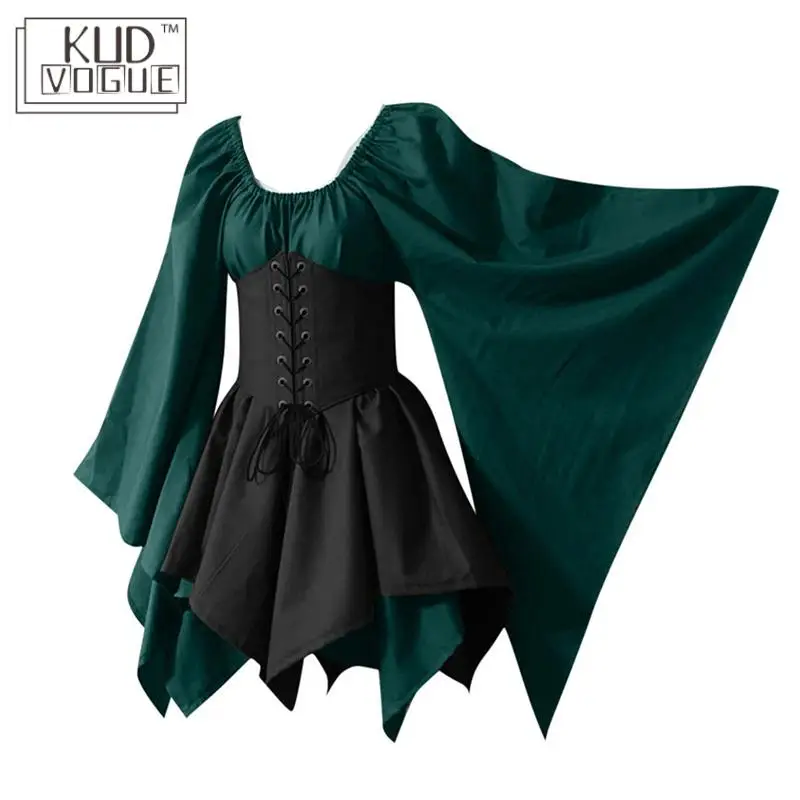 Женский карнавальный костюм эльфа размера плюс вечерние средневековая