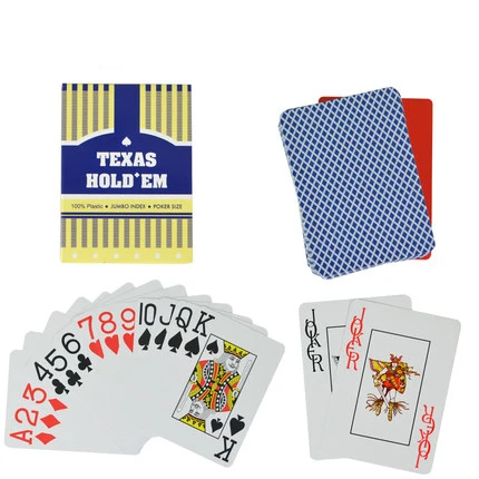 Texas Hold'em ПВХ пластиковые игральные карты Семейная Игра покер карты водонепроницаемые и скучные польские покер настольные игры - Цвет: 1 blue