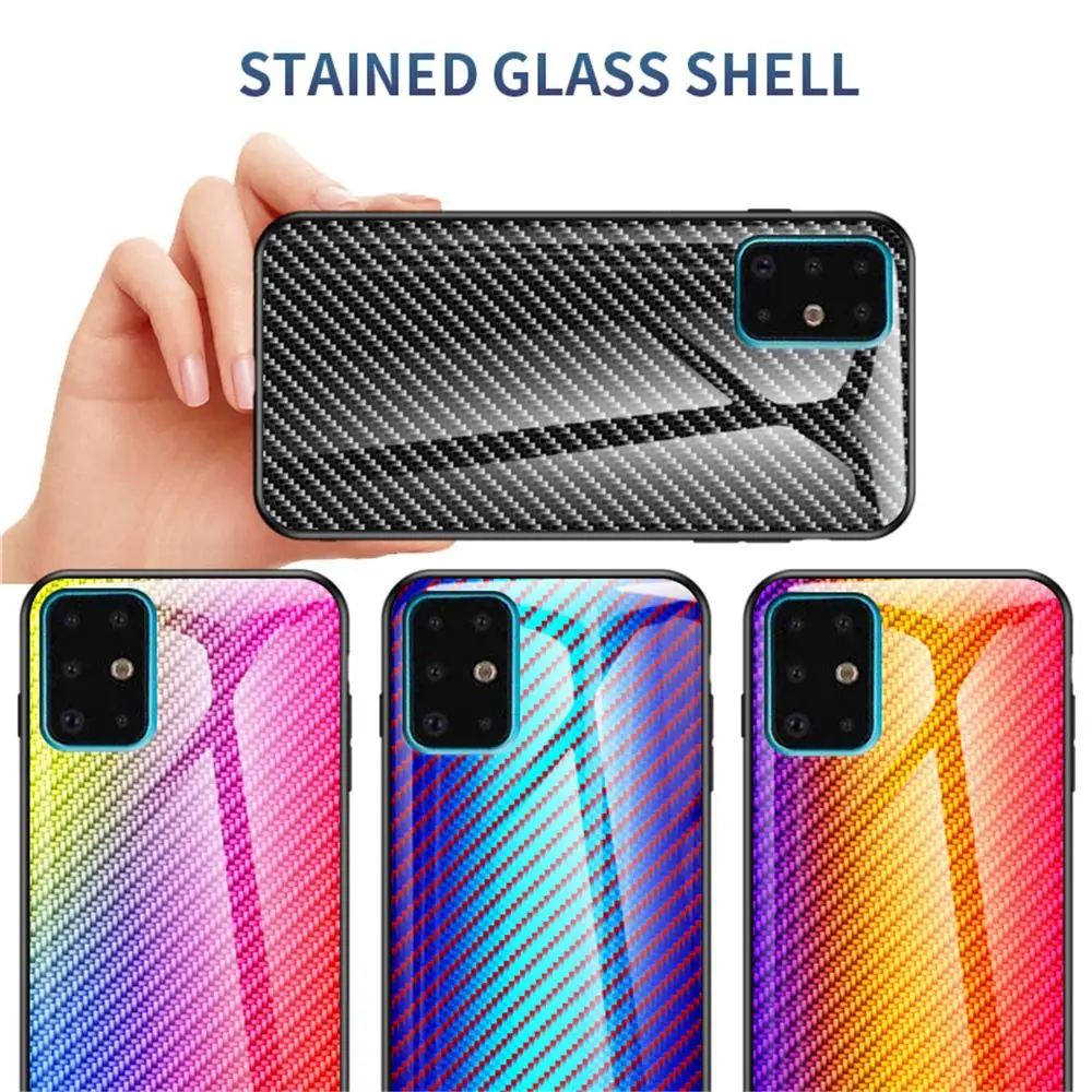 Чехол из углеродного волокна для Samsung Galaxy S20 Plus 6 7 дюйма градиентный чехол