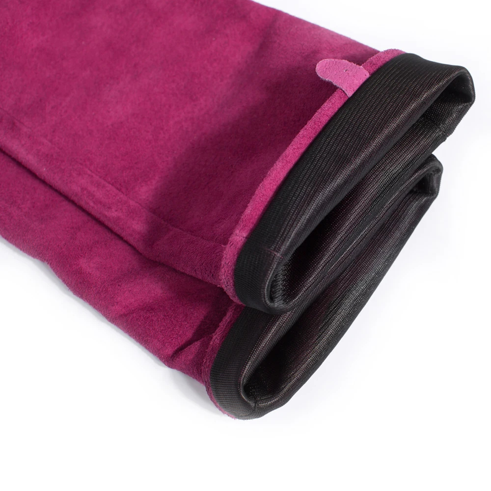 Длинные замшевые кожаные вечерние длинные перчатки различные цвета 30 80 см|long