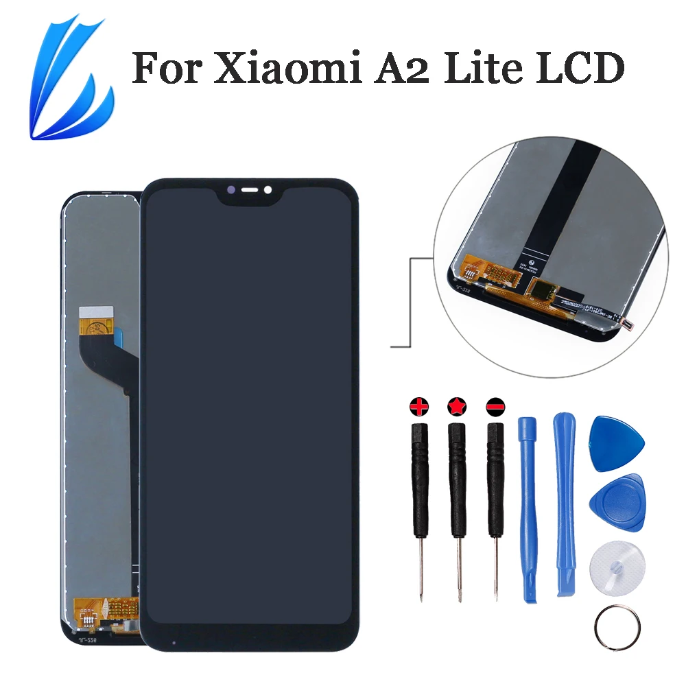 Качественный AAA дисплей в сборе для Xiaomi Mi A2 Lite ЖК панель дигитайзер Redmi 6 Pro замена