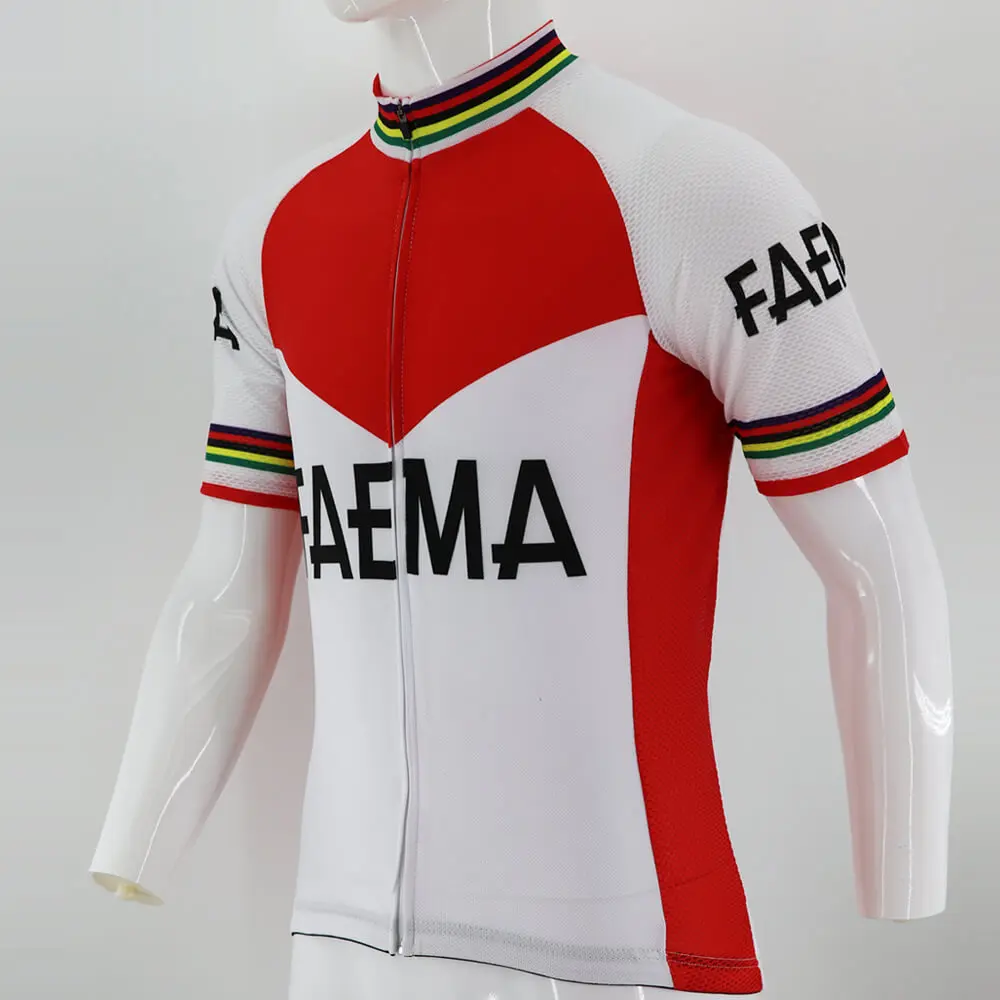 Футболка для велоспорта в стиле ретро профессиональная командная одежда