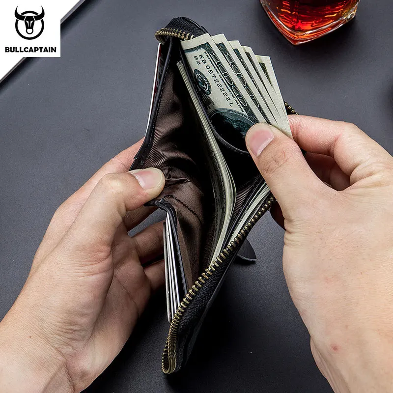 Кошелек BULLCAPTAIN мужской кожаный с защитой от кражи|Мужские кошельки| |