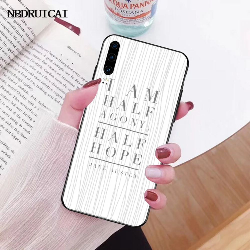 NBDRUICAI Pride And Prejudice Jane Austen TPU Soft Silicone Phone Case Cover for Huawei P30 P20 P10 P9 P8 Mate 20 10 Pro Lite | Мобильные