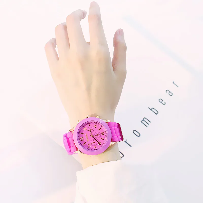 Новый 2019 силиконовые наручные часы для женщин женские модные кварцевые zegarek