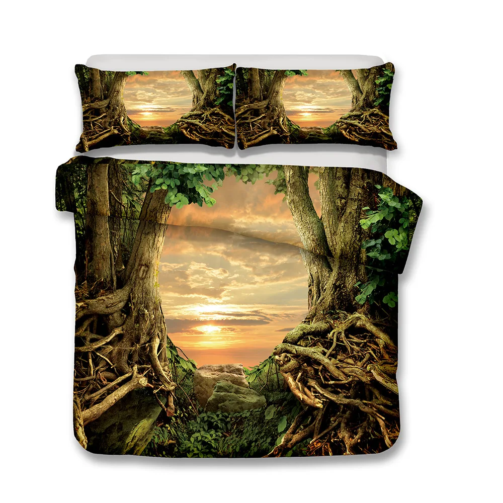

Dream Forest Pattern Bedding Sets Australia /Europe/USA Full Queen King Size 3D Quilt Duvet Cover Pillow Case 2-3 Pieces Set
