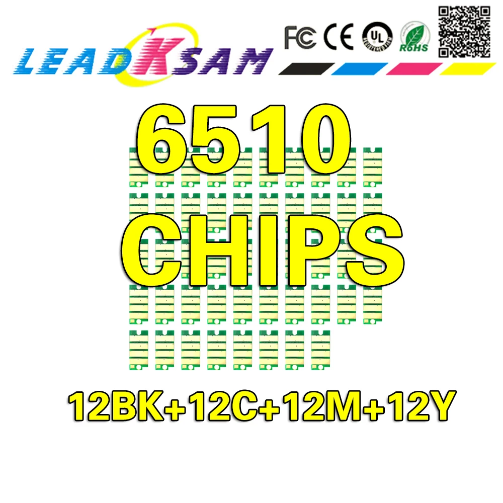 12 комплектов (48 шт.) 106R03480 106R03690 106R03691 106R03692 для Xerox Phaser 6510 WorkCentre 6515 тонерные чипы|Чип
