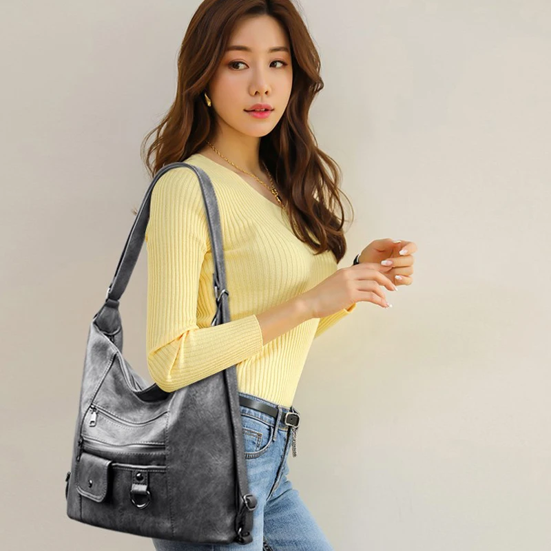 

OLD TANG High Quality Pu Leather Shoulder Bags for Women 2021 New Hot Pu Leather Handbags Designer Crossbody Bag Top-handle Bags