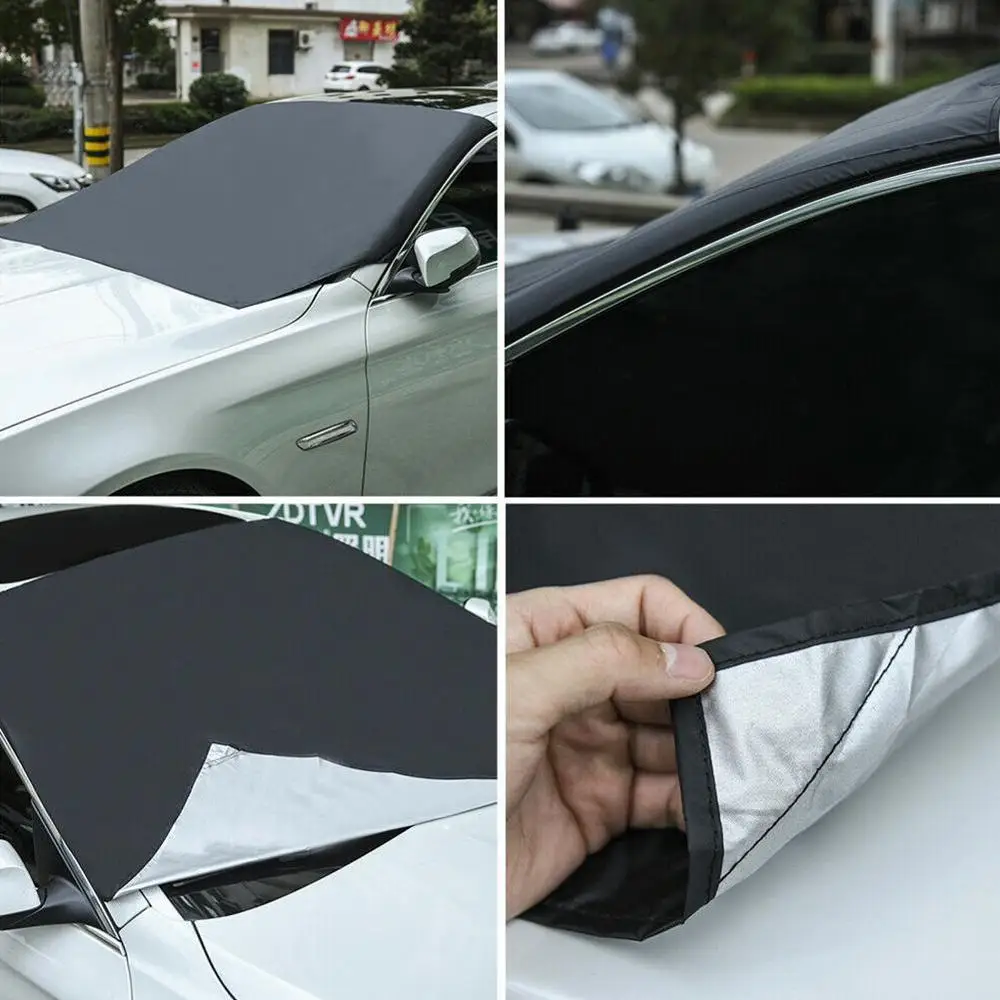 

Automobile Magnetic Car Windshield Cover Winter Ice Sunshade Car Cover Windscreen Guard Frost Protector Front Cover Q7F6